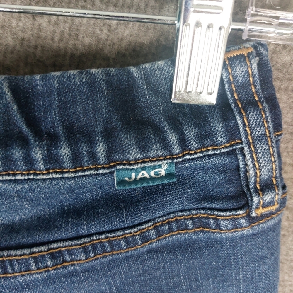 JAG JEANS VALENTINA WOMENS BLUE DENIM SKINNY ELASTIC WAIST PULL ON PANTS 6/28 - Picture 7 of 9